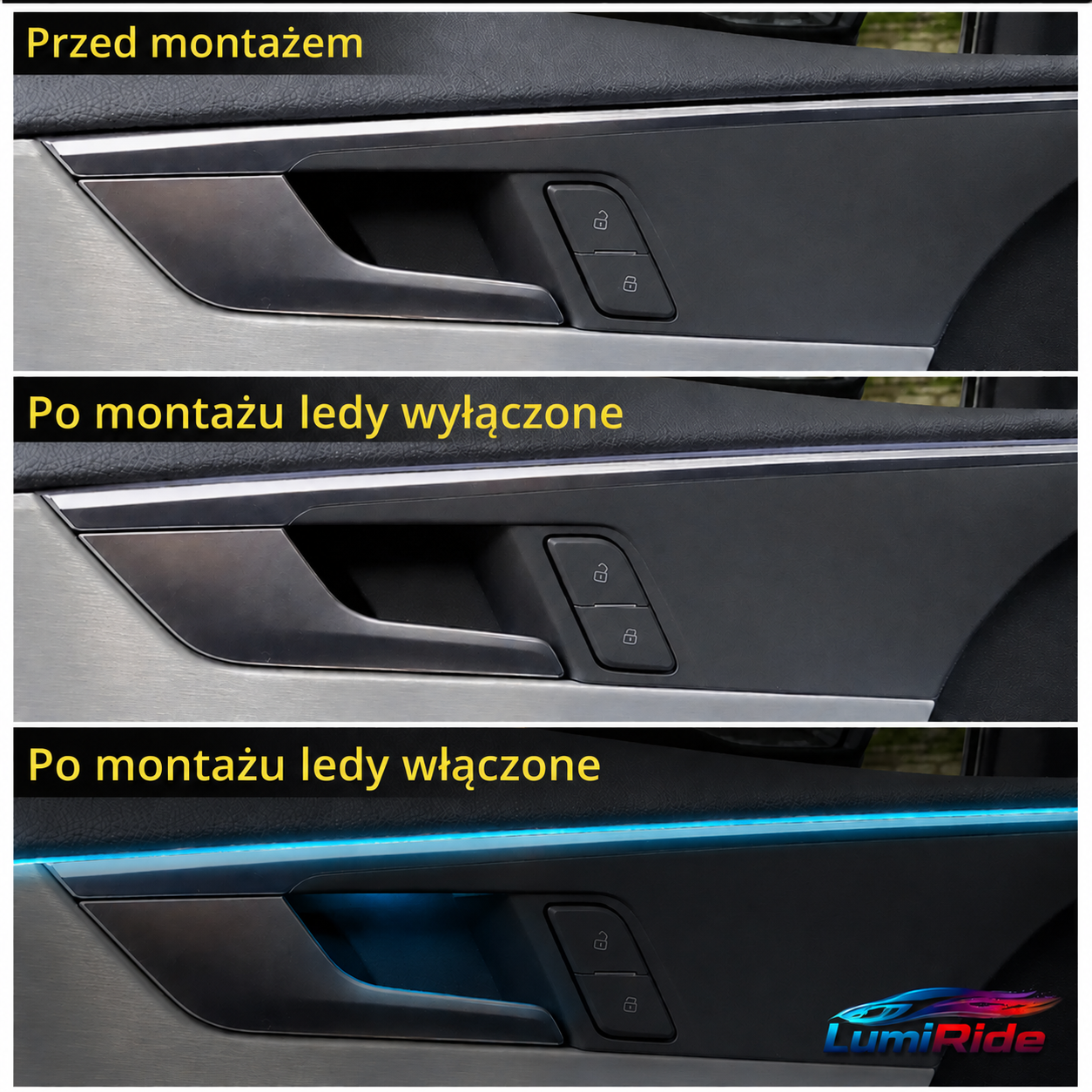 Zestaw Ambient LED LumiRide - Professional